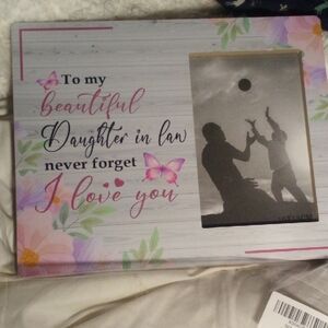 NWT! Daughter In Law Photo Frame